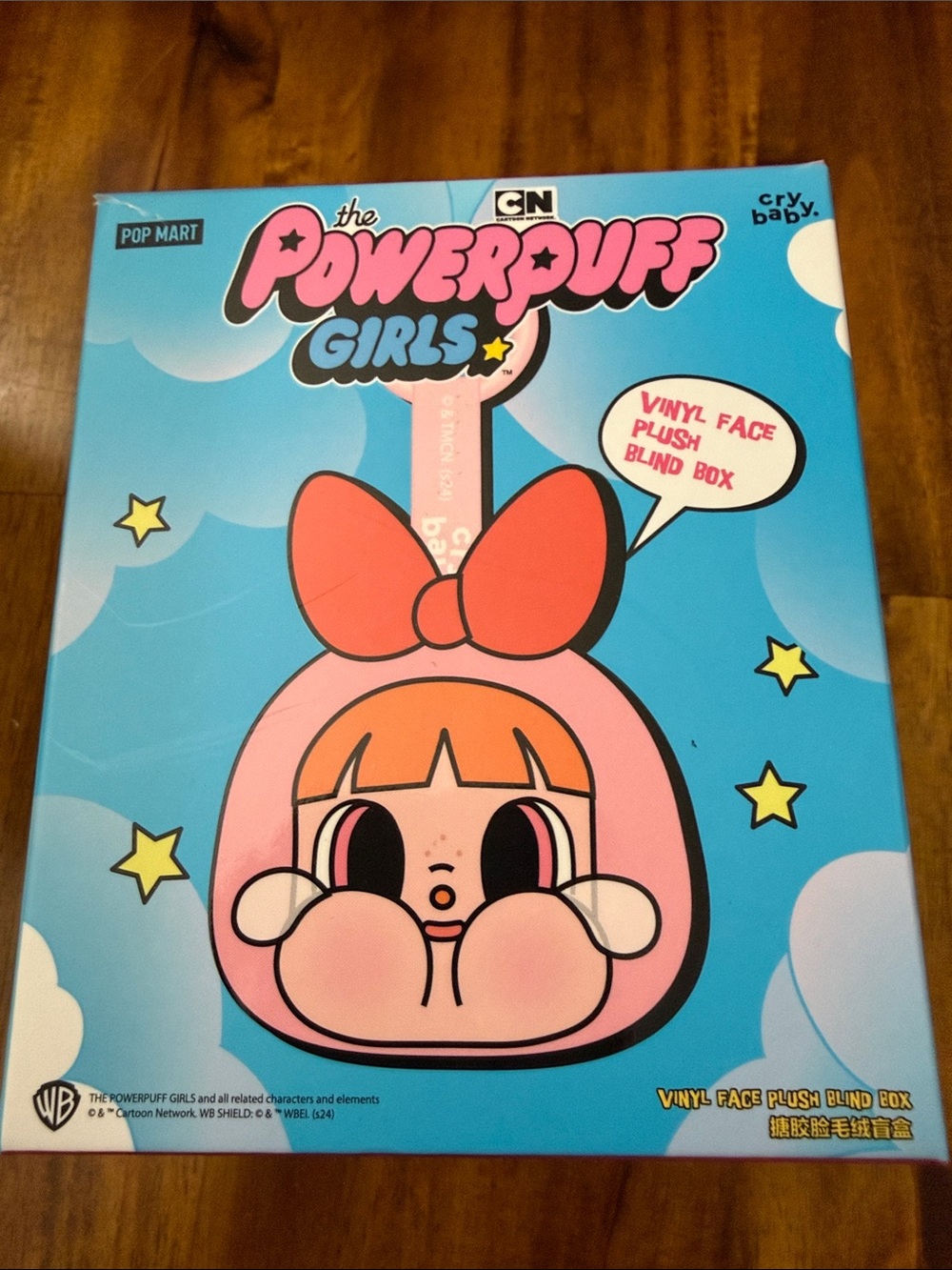 Pop Mart The Powerpuff Girls Blossom Pink Vinyl Face Plush Blind Box - Blossom